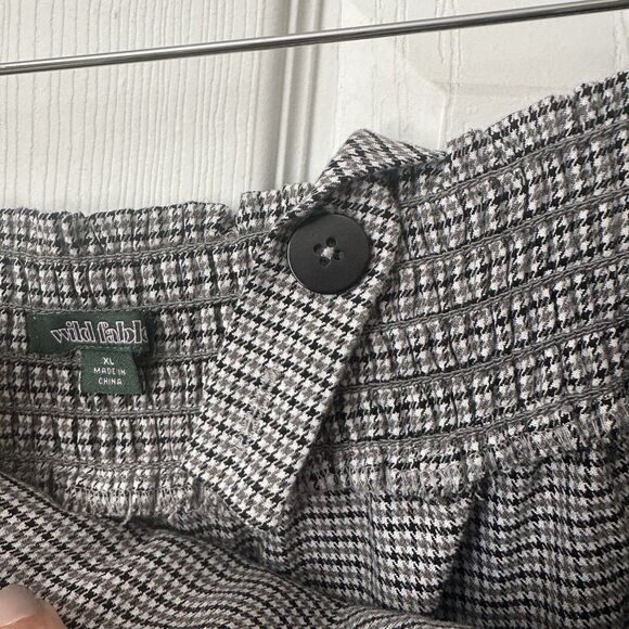 Wild Fable High Waisted Grey & Black Wide Leg Overall Pant Jumper Suspenders XL - Picture 5 of 7